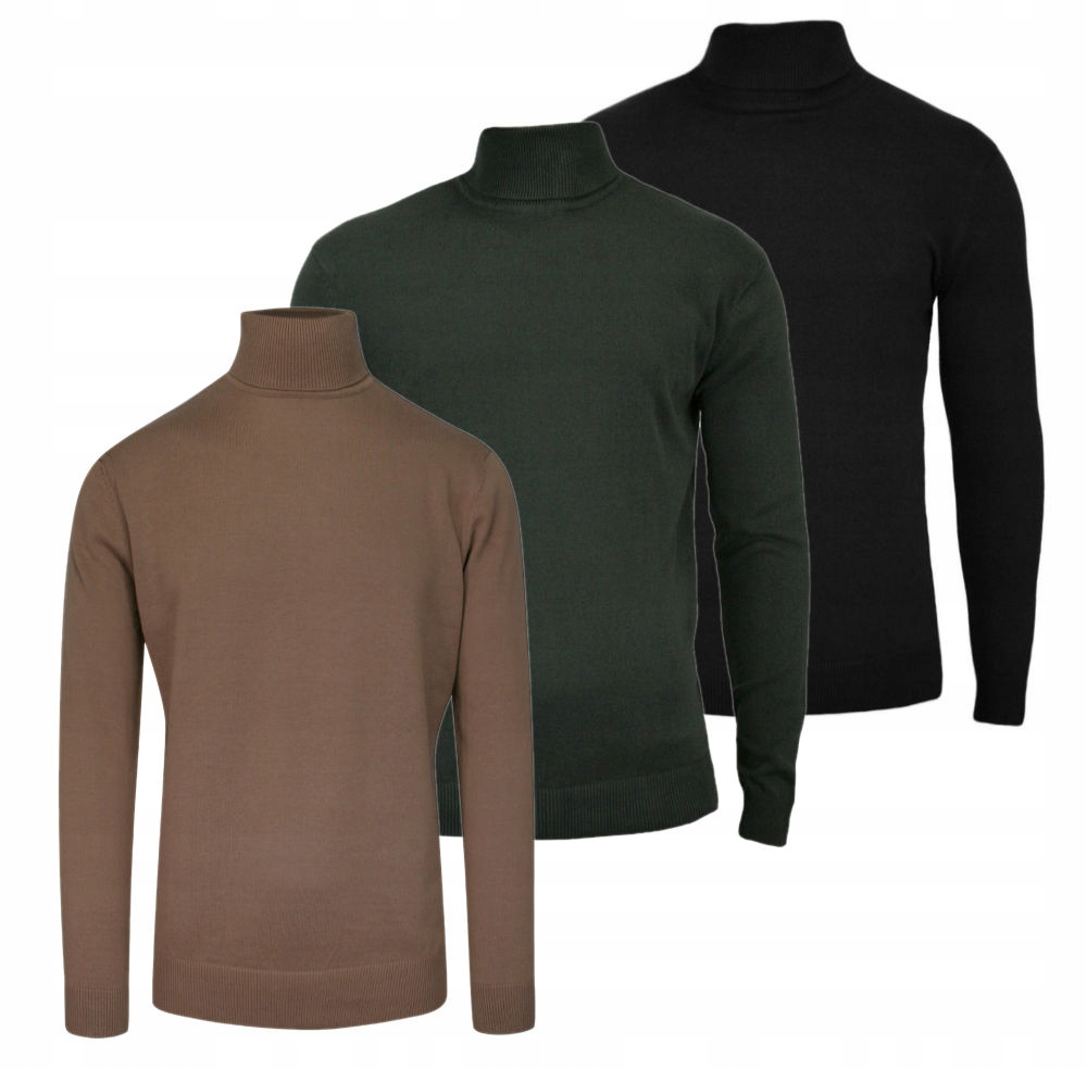 Sada 3 golfek Brave Soul Černá, Camel a Zeleň Khaki S