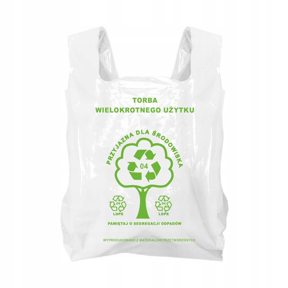 

Reklamówki Mocne Grube Torby Na Zakupy Ldpe 50 Szt