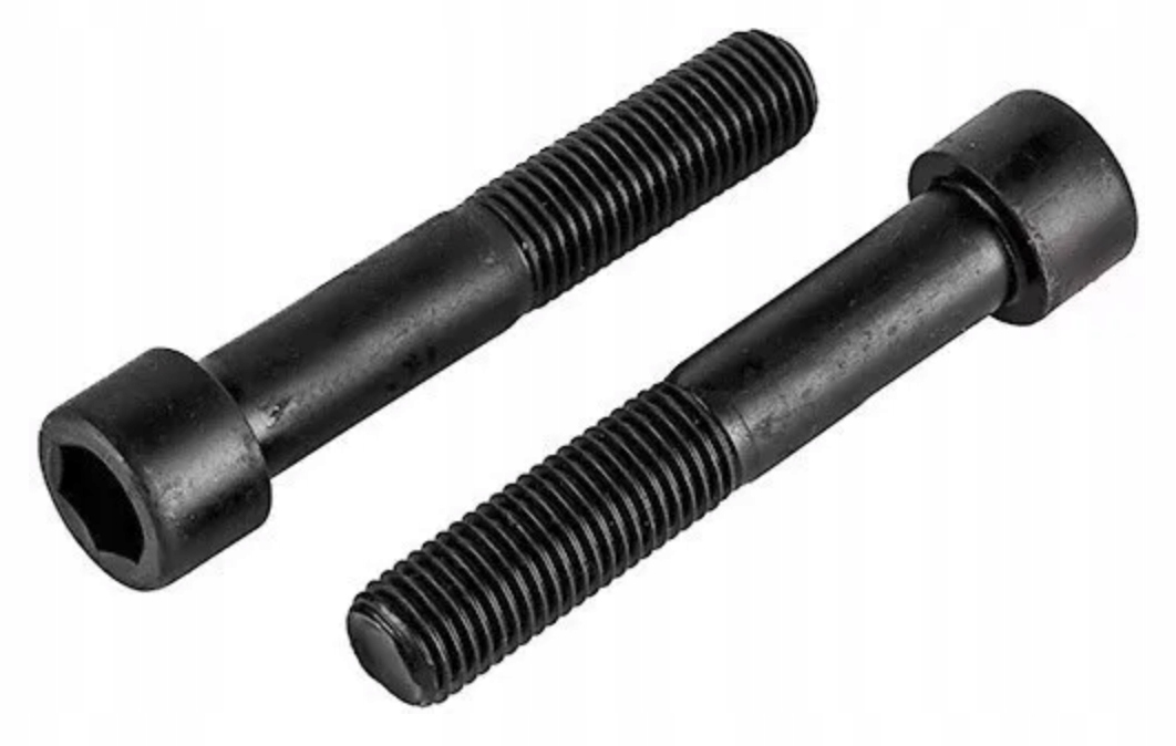 Śruby imbusowe M12x130 mm 12.9 bez pokrycia pół gwint Solid Linker 50 szt.