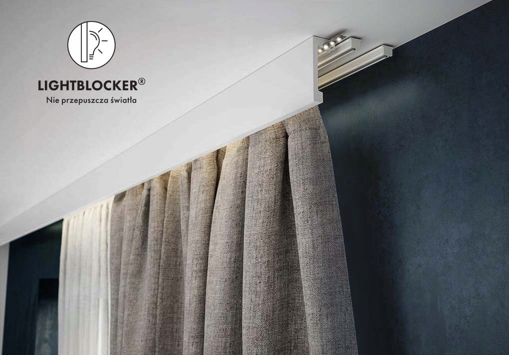 Maskownica, blenda, osłona karnisza 10cm. LISTWA KARNISZOWA LK-01Creativa. Marka Creativa