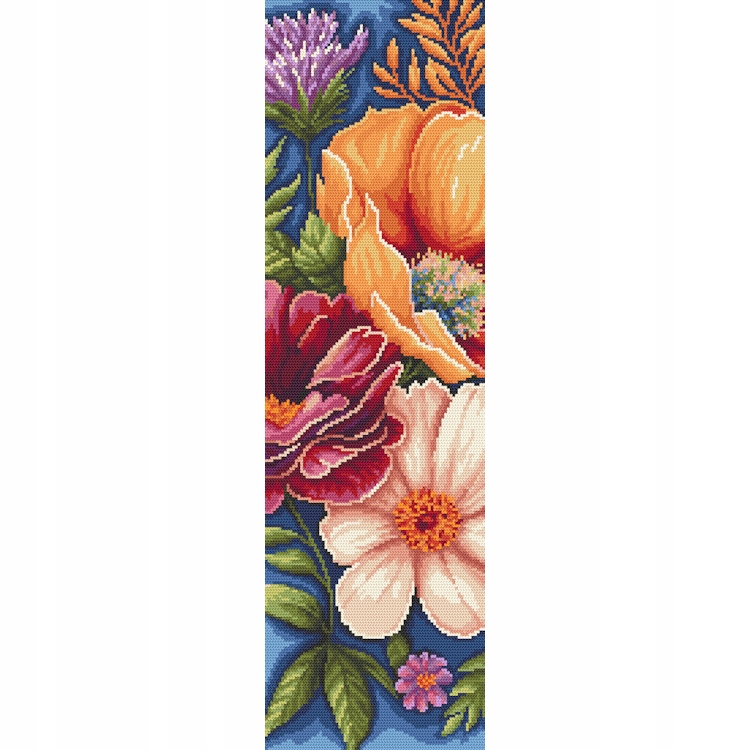 Křížková výšivka Vyšívací sada Úžasné květiny III