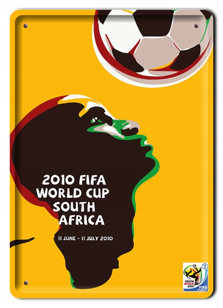 Mundial 2010 Metalowy Szyld Vintage Retro #09313