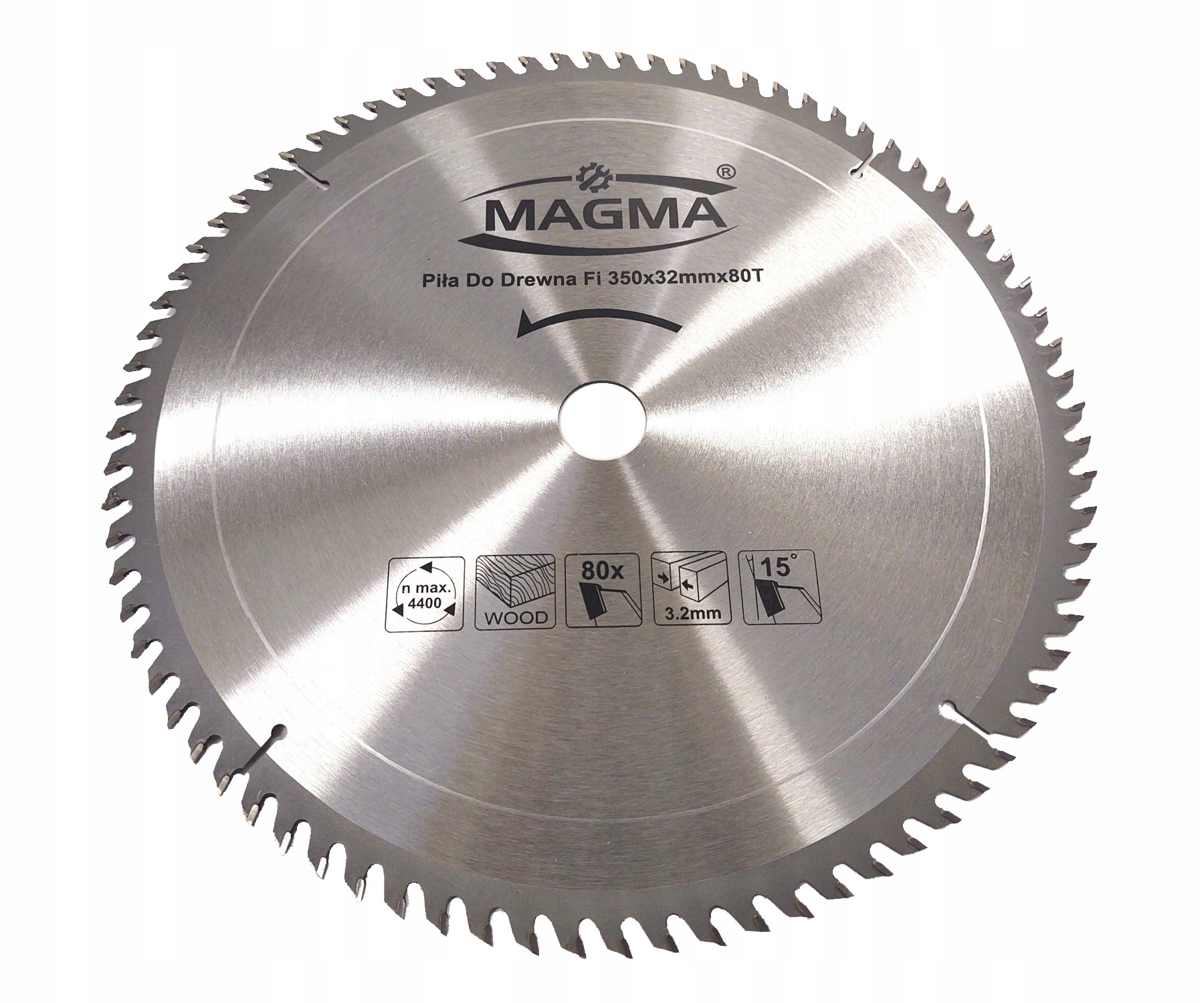 

Tarcza widiowa do drewna piła tnąca 350x30,0 / 80T