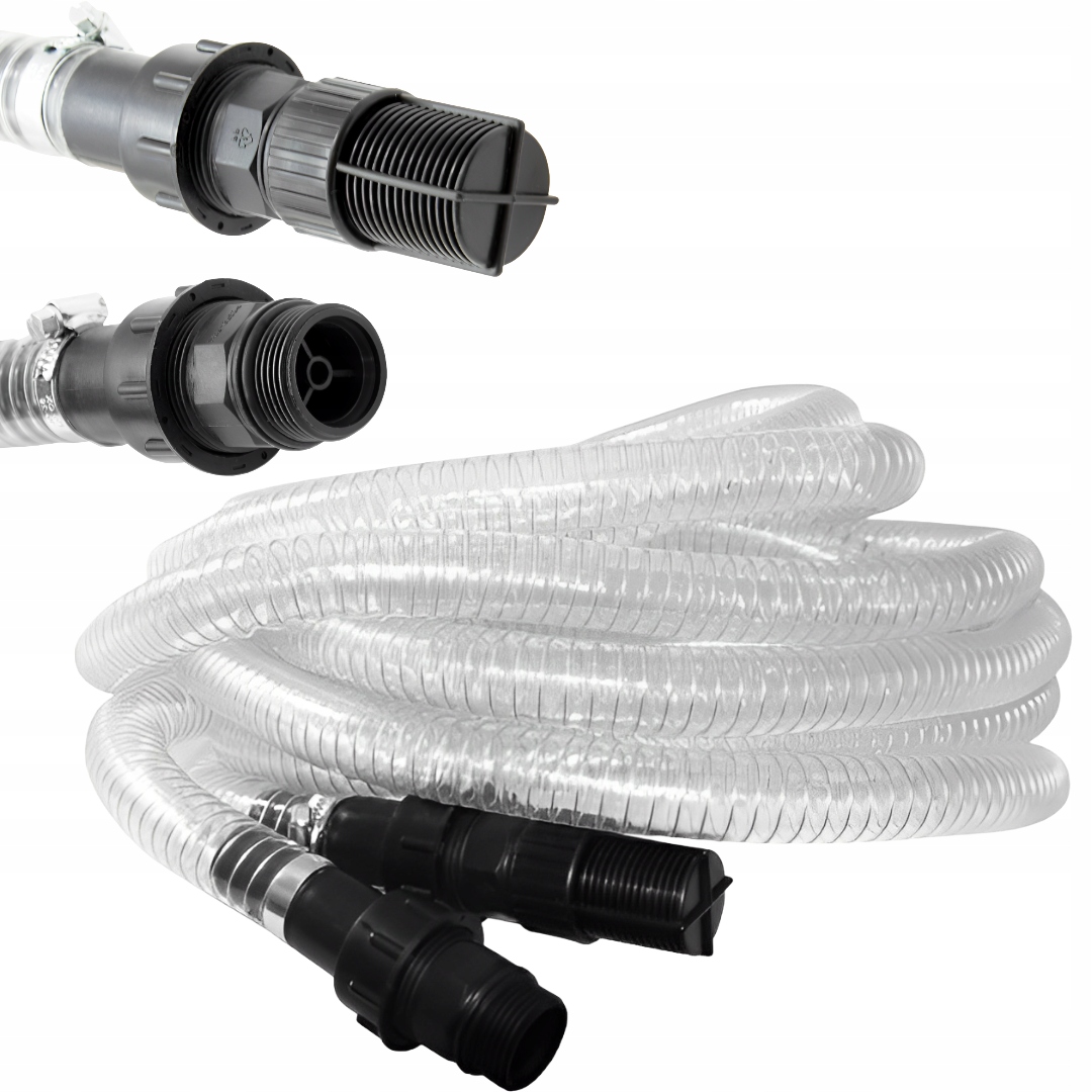 Wąż Ssący Ssawny Z Zaworem Zwrotnym 7m 1" Cal Gz Pomp Do Wody Hydroforów