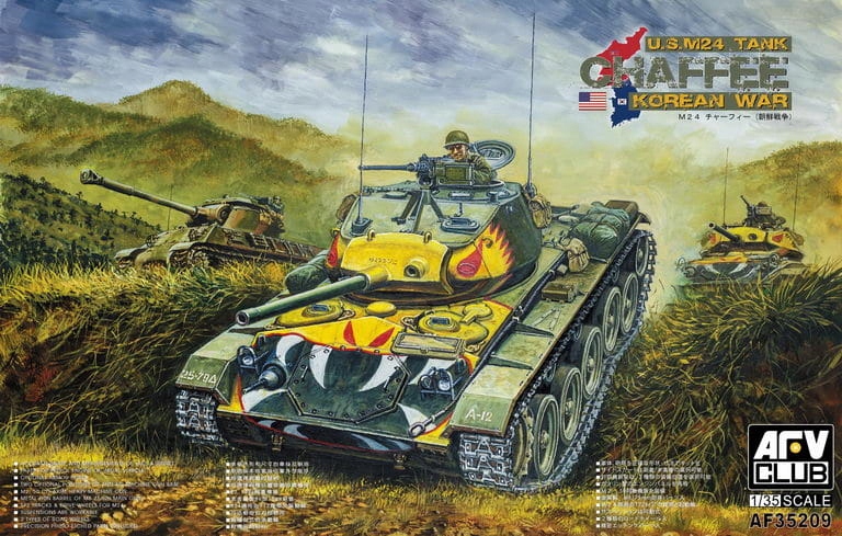 M24 Chaffee (korejská válečná kamufláž) 1:35 Afv Club 35209