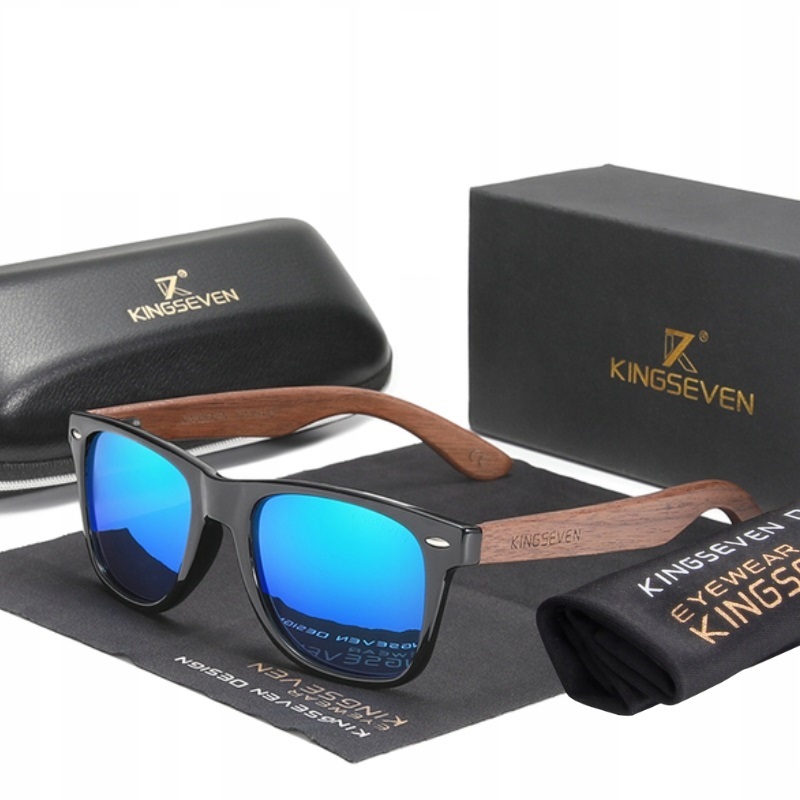 Okulary przeciwsłoneczne KINGSEVEN UV400 DREWNIANE13683225985