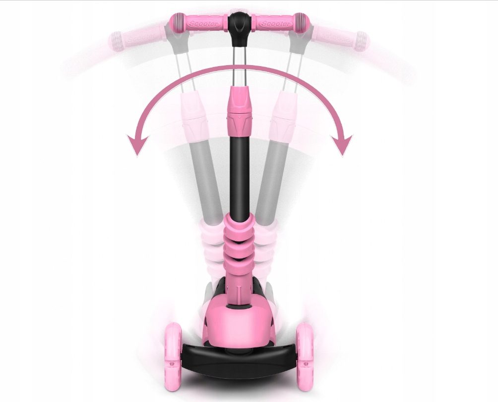 HULAJNOGA TRÓJKOŁOWA DLA DZIECI BALANSOWA 3w1 LED HULAJNOGA ŚWIECĄCE KÓŁKA Liczba kół 3