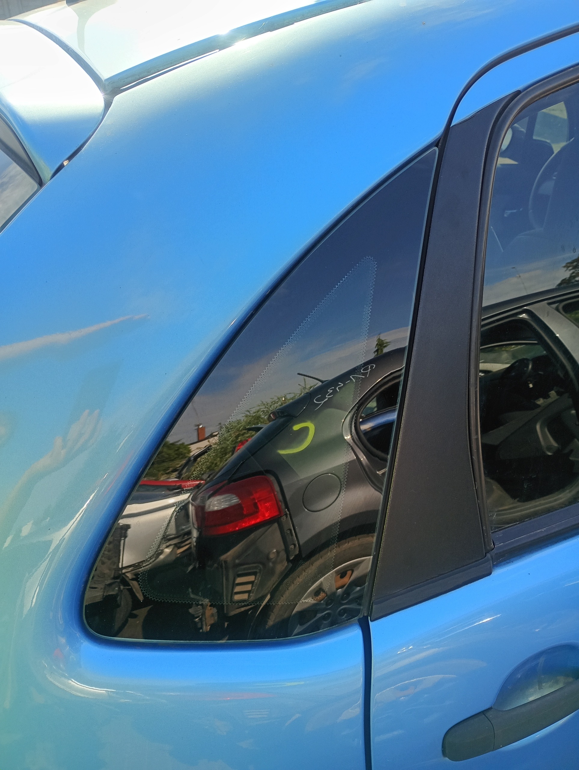 window side bodywork right rear rear part Citroen C3 02-10