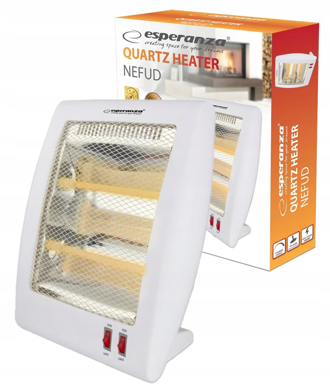 

Grzejnik Elektryczny Kwarcowy Farelka Piecyk 800W