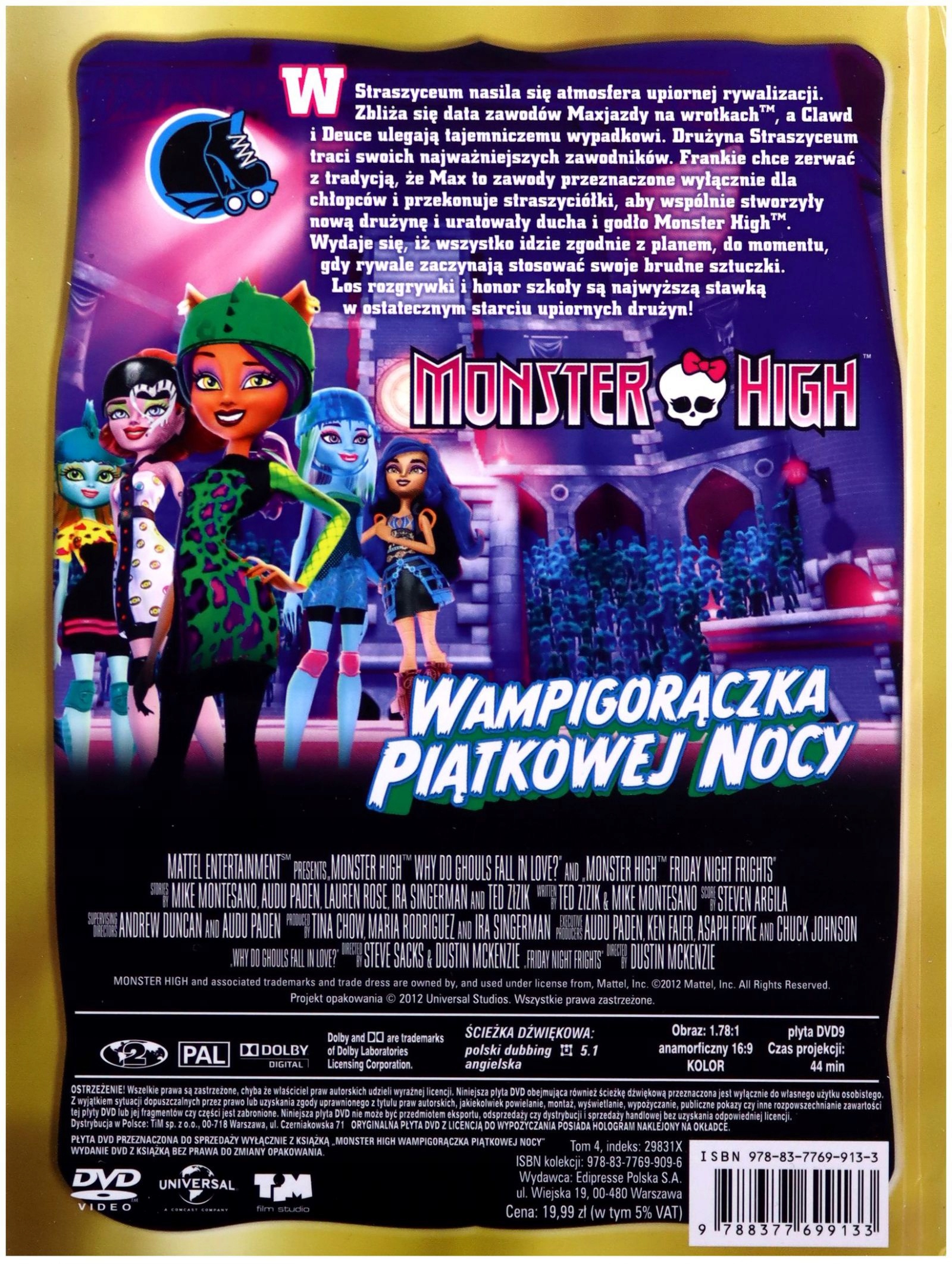 Monster High Wampigorączka piątkowej nocy płyta DVD
