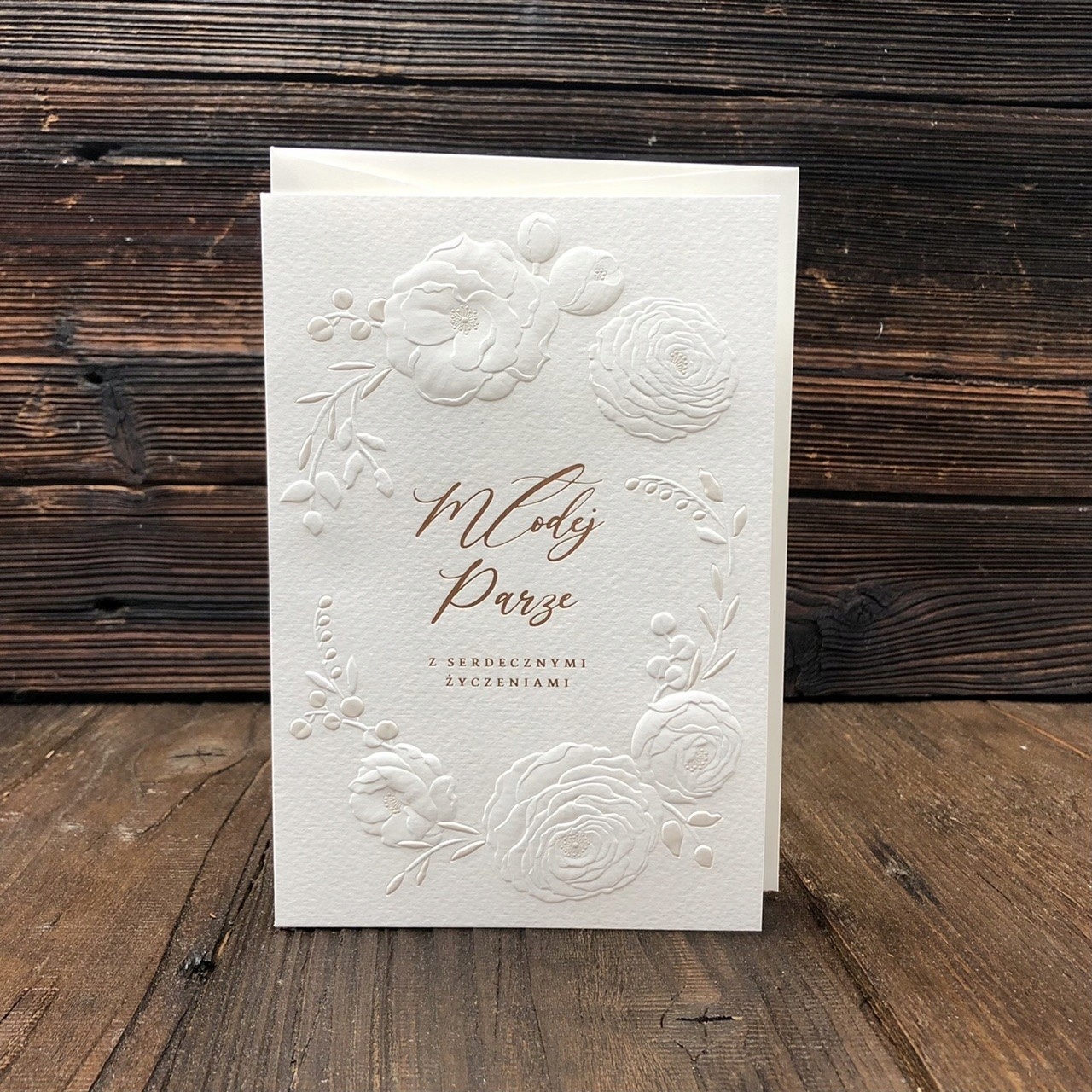 Kartka na Ślub "Młodej Parze" - Pamiątka