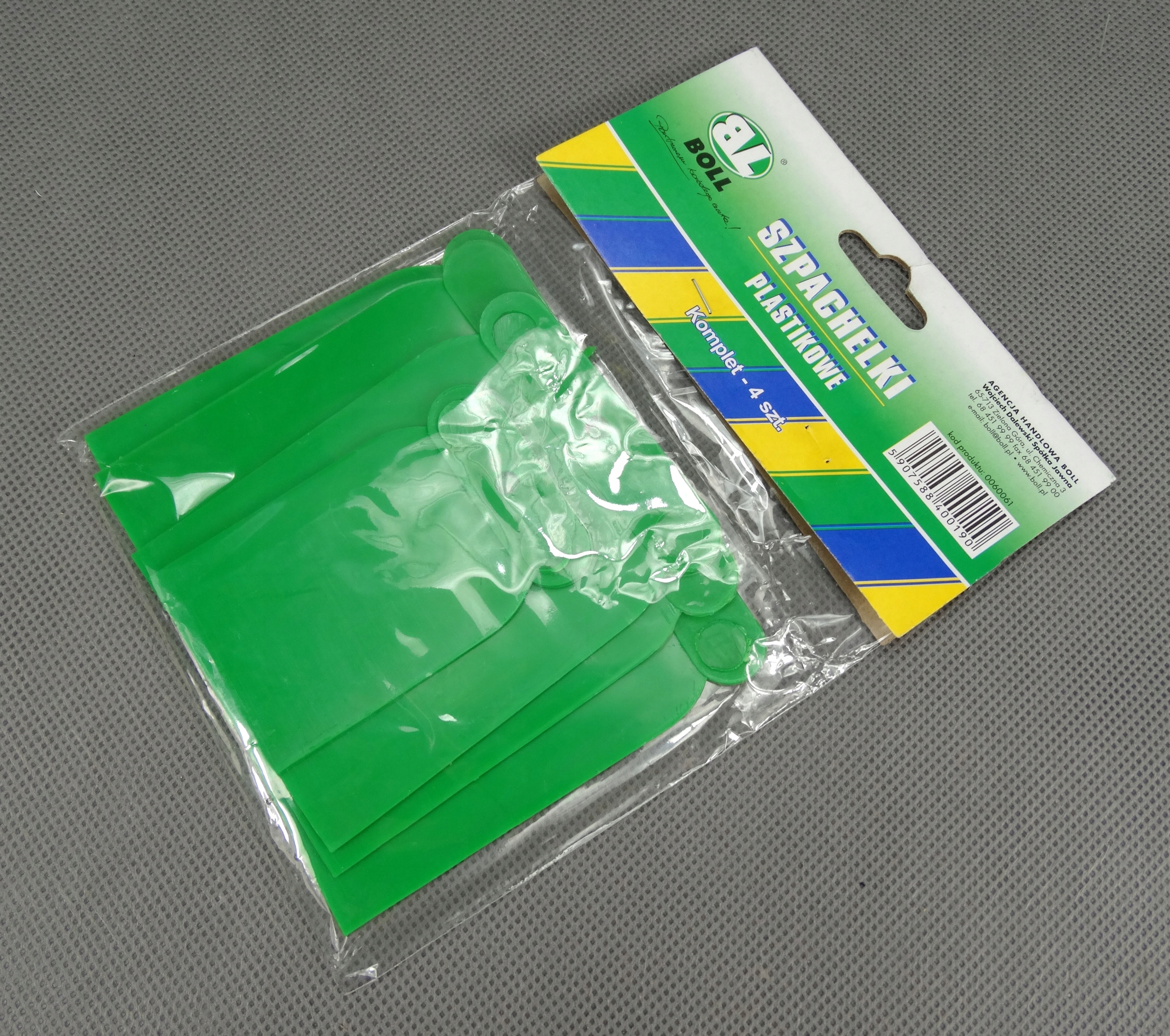 BOLL ZESTAW SPACHELEK PLASTIKOWYCH / KOMPLET 4 SZTUKI EAN (GTIN) 5907588400190