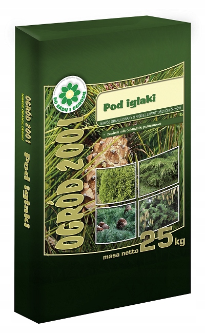 Nawóz Do Iglaków 25kg Drzewa Iglaste na brązowienie igieł Tuje Ogród 2001