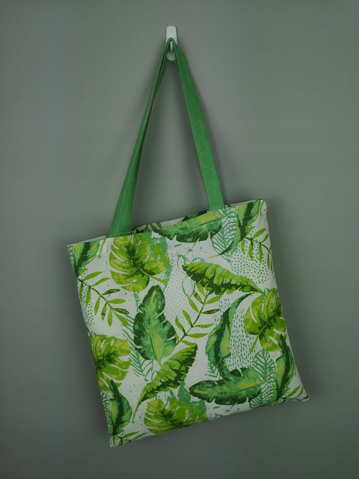 

Torba bawełniana na zakupy na ramię 40x42cm liście