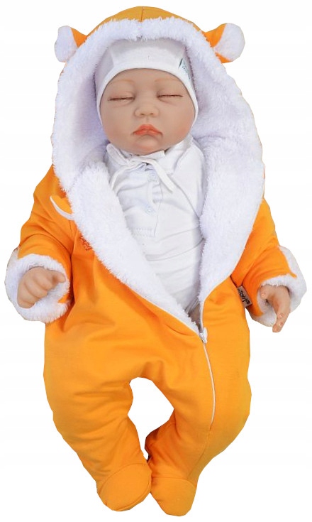 CIEPŁY KOMBINEZON PAJACYK FUTRO BAWEŁNA 68 L46C Marka Inna marka