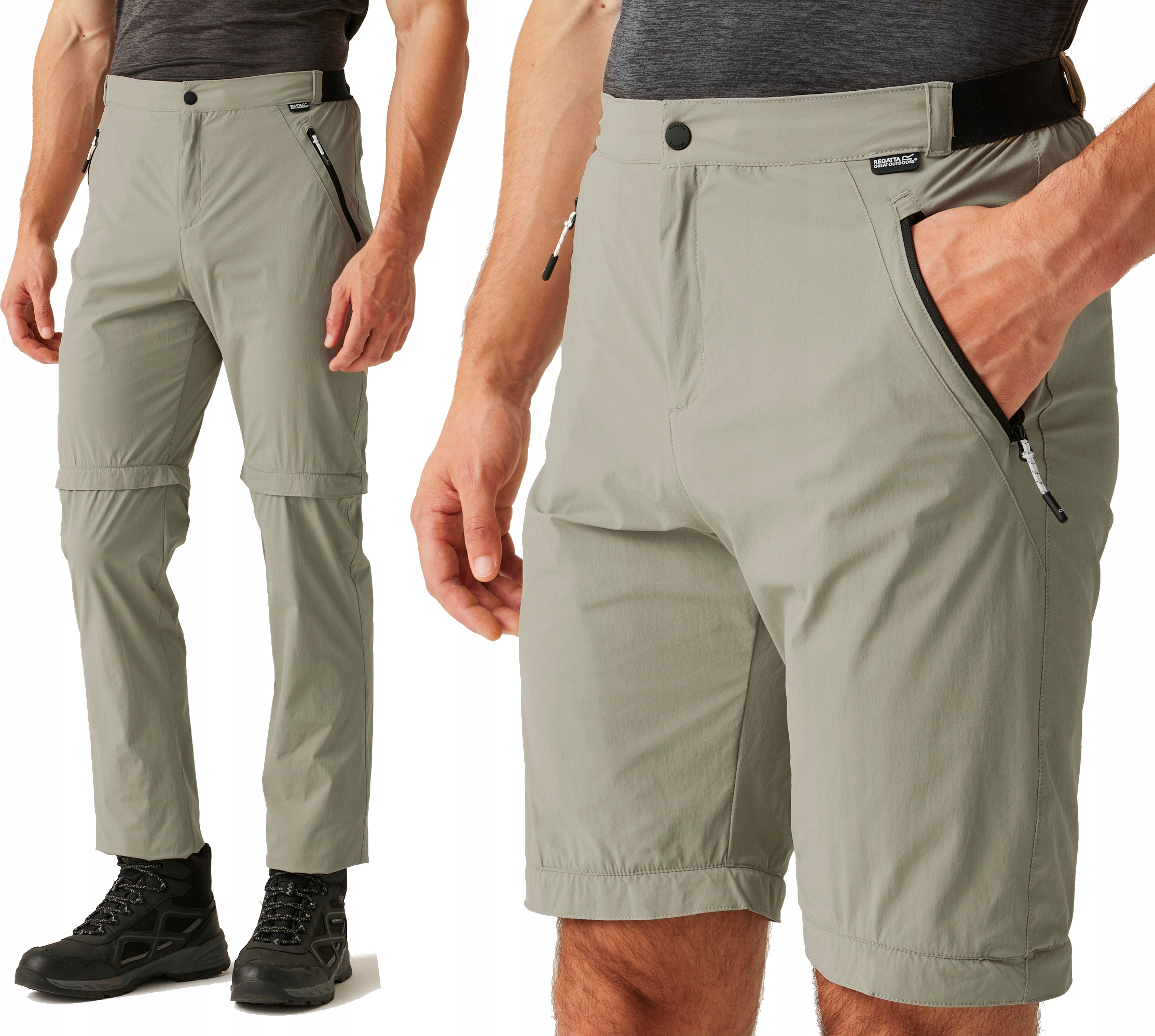 Turystyczne spodnie Regatta z odpinanymi nogawkami 2w1 RMJ307R ND5 Uk 32