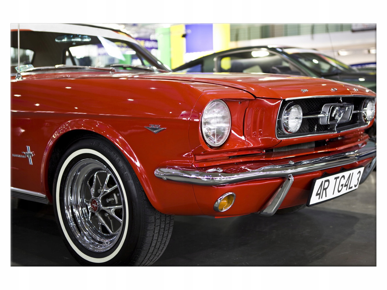 

Obraz Czerwony Mustang 120x80 Motoryzacja 360A_1B