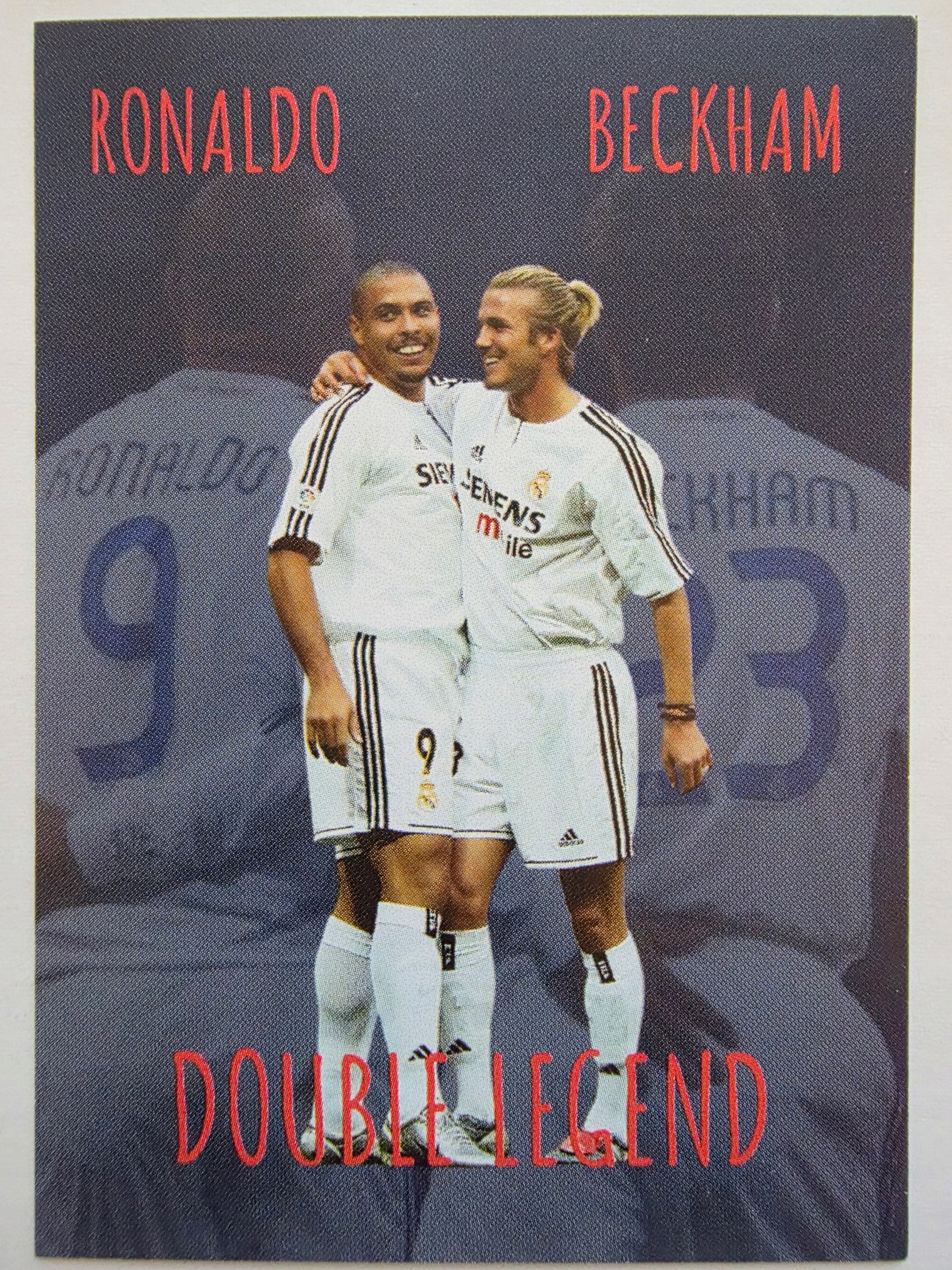 2024 Karta Beckham Ronaldo Nazario Real Madryt Legends Limited Edition /BD2