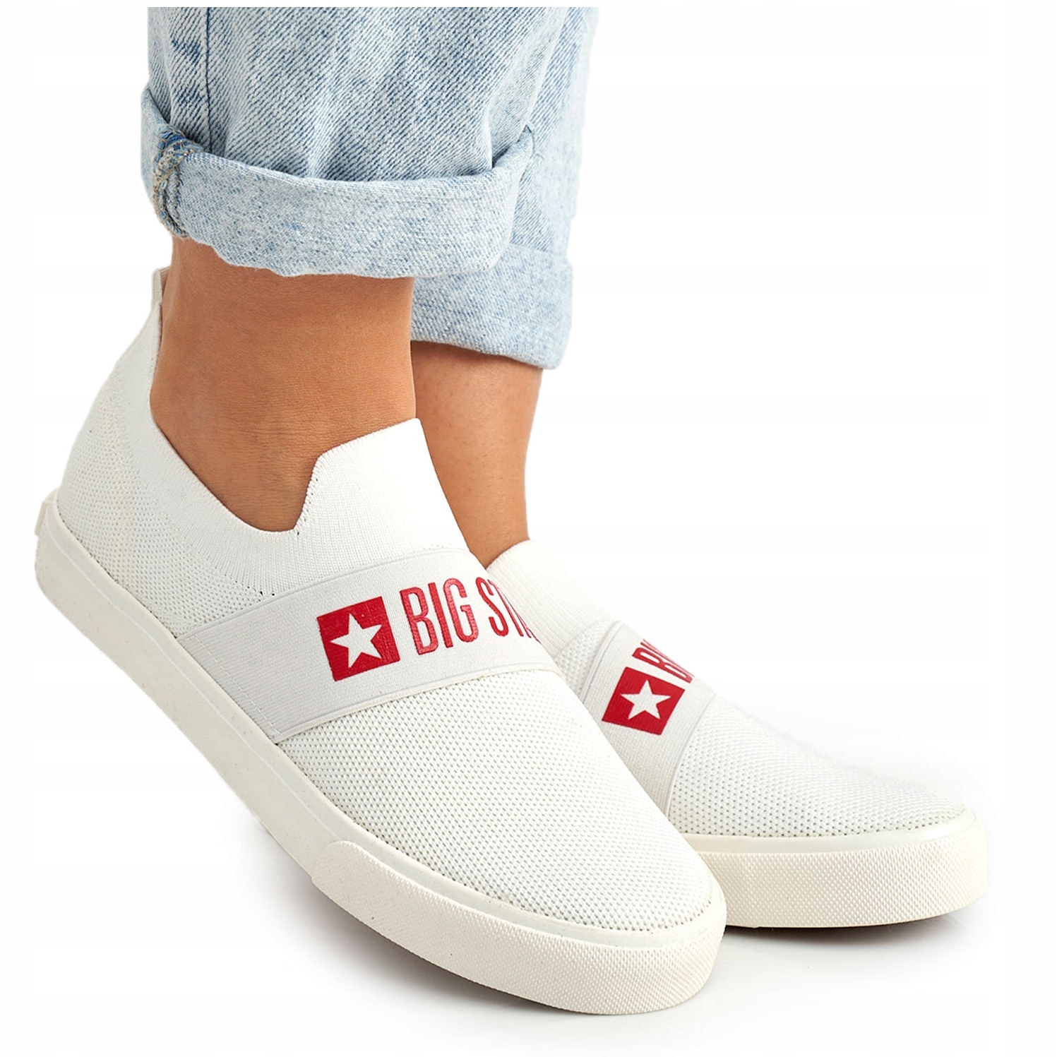 

Białe Tkanina Buty Trampki Big Star r.38