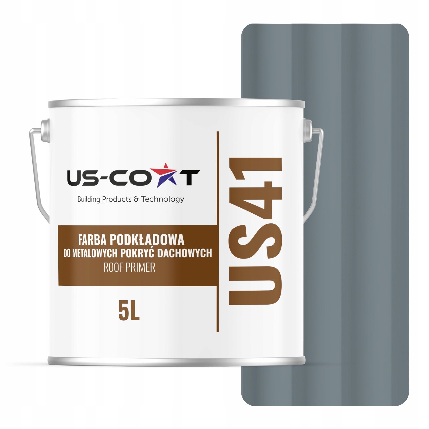 Základná Farba Na Kovové Strechy A Krytiny Veverička Sivá RAL7000 5L Matná