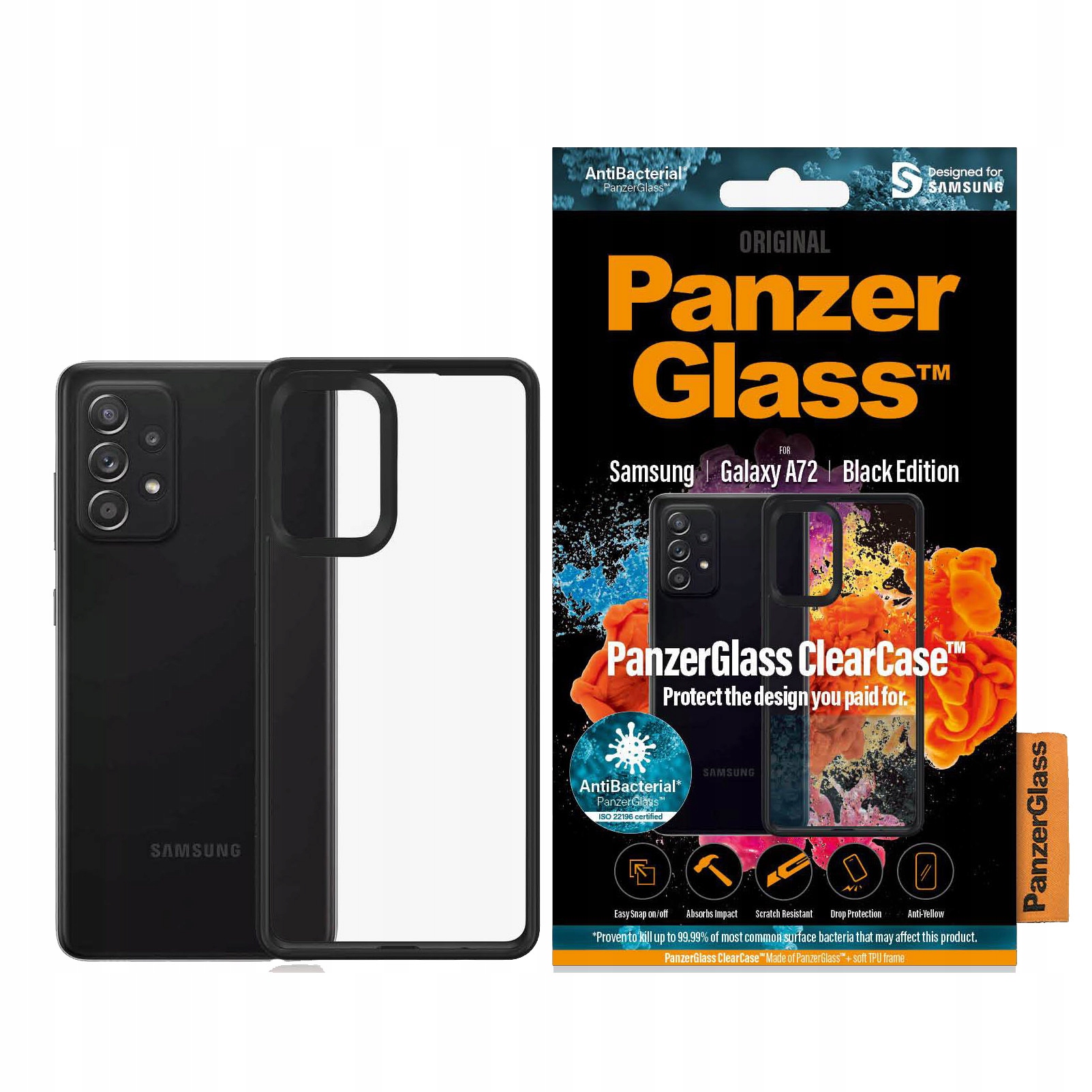 

Etui PanzerGlass ClearCase do Galaxy A72 cover