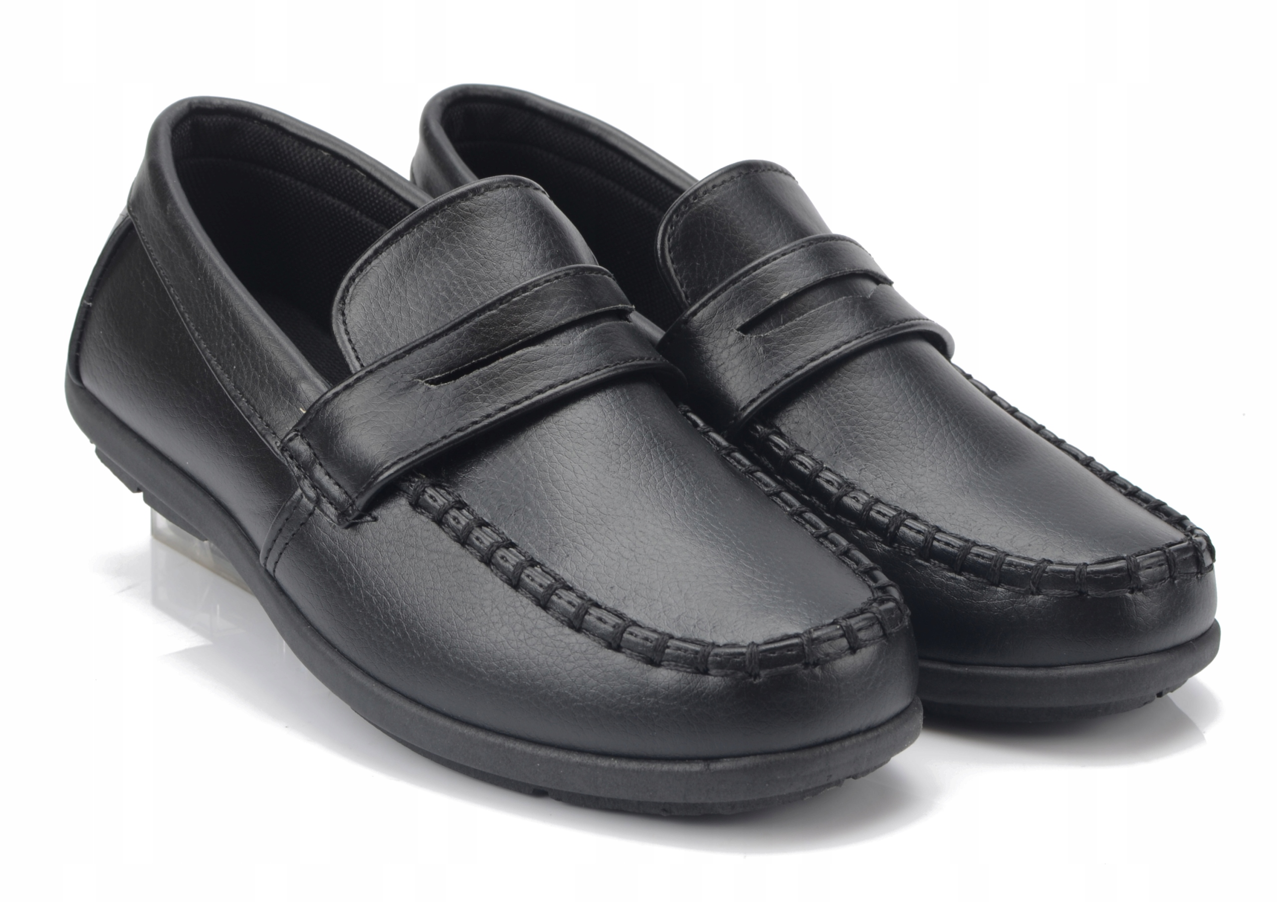 BUTY MOKASYNY KOMUNIJNE CZARNE CHŁOPIĘCE 36 Płeć chłopcy