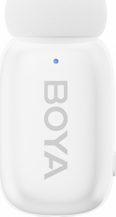 Boya Mini-13 bezprzewodowy mikrofon 2,4 GHz Lightning+USB-C (biały)