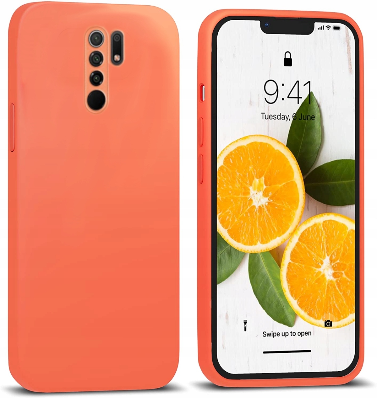 ETUI DO XIAOMI REDMI 9 SILIKON KOLOR CASE + SZKŁO Marka Itel