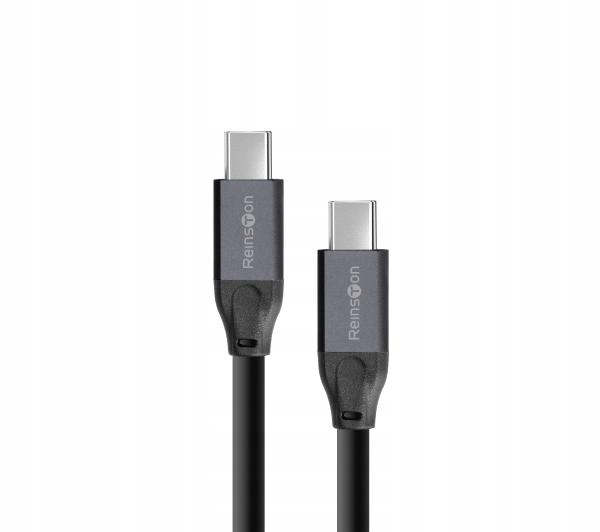 Kabel Przewód Usb-c Reinston EKT47 Typ C 100W Szybkie Ładowanie 2m Czarny