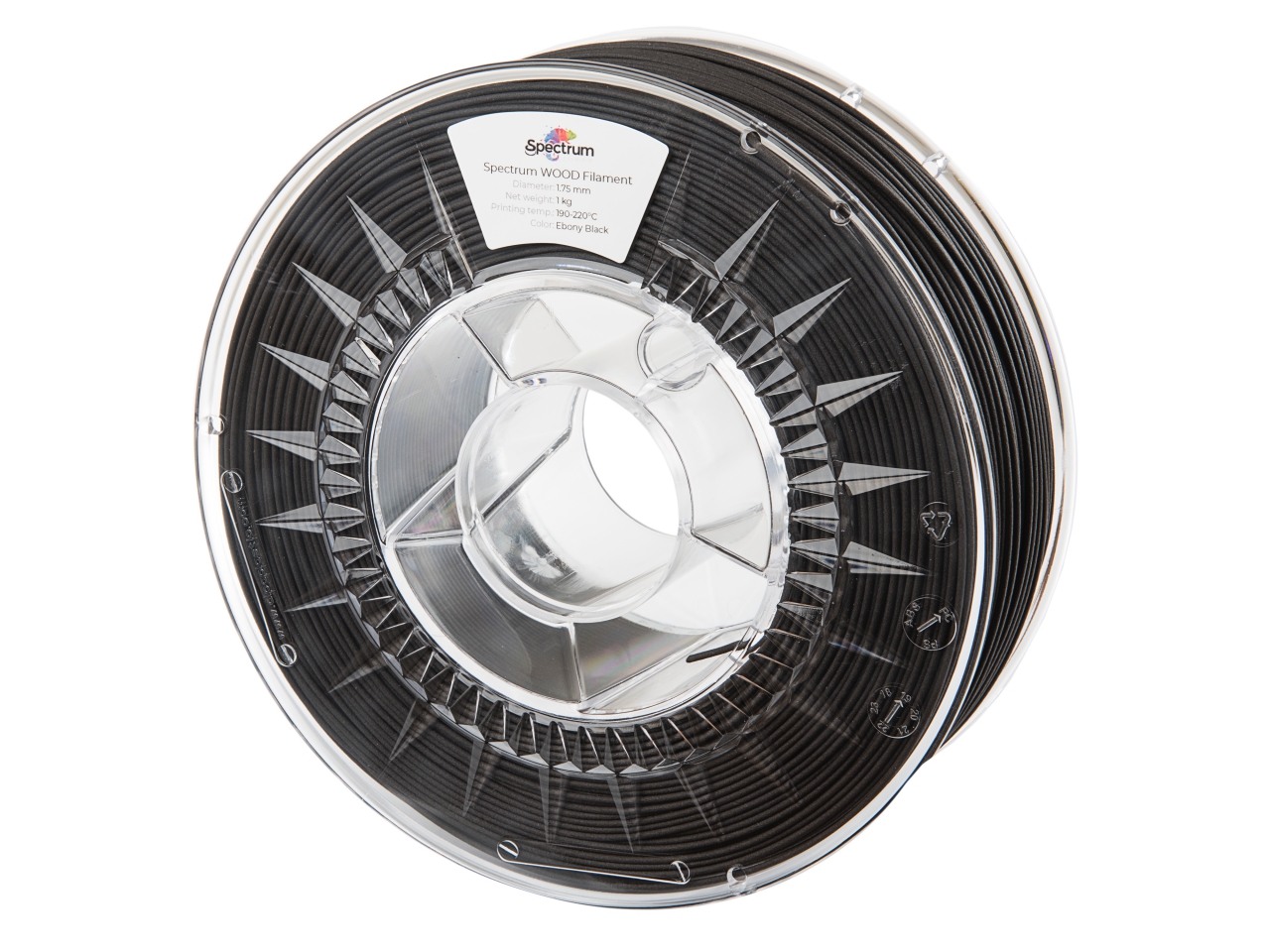 Filament Spectrum Wood Ebony Black 1,75 mm 1 kg