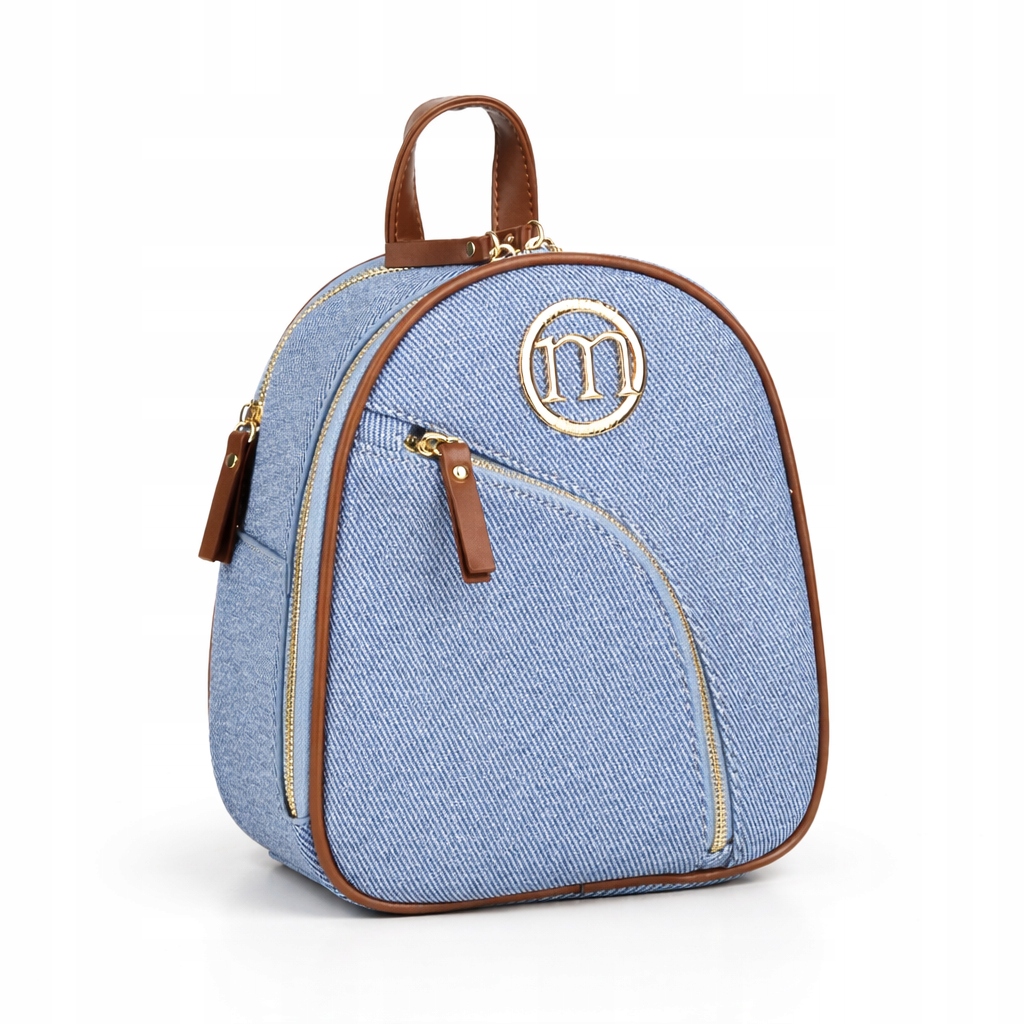 Batoh Monnari BAG1980 Džínový malý městský stylový 2 komory