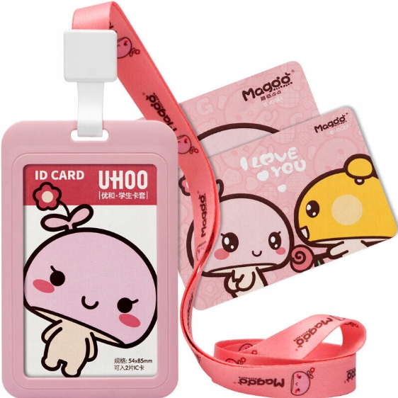 

Etui Holder na kartę Smycz 110x70 Magoo Pink