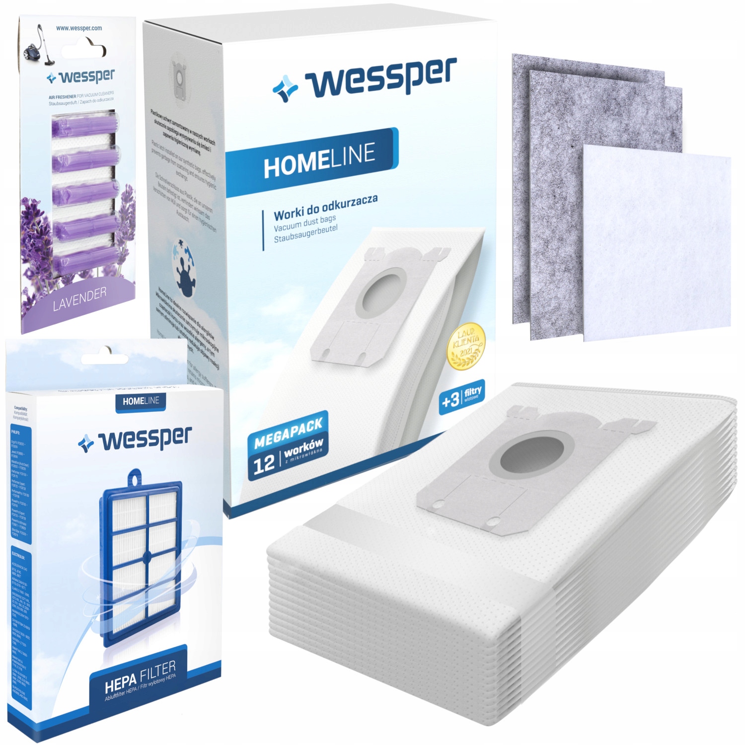 

12x Worki Electrolux zamiennik S-Bag filtr Hepa