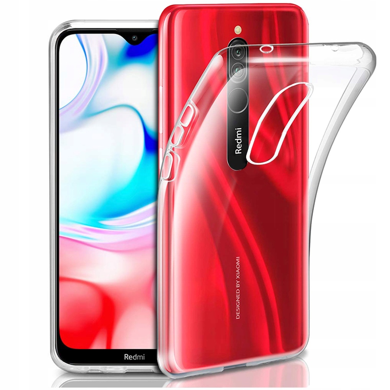 

Etui Gel Clear Case Do Redmi 8 2x Szkło