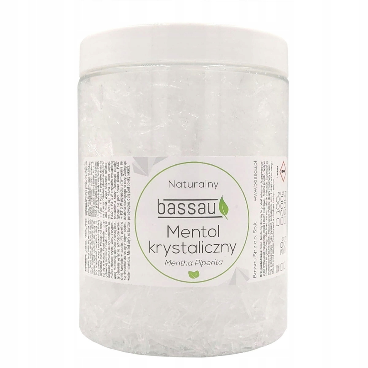 Mentolové Krystaly Do Sauny Bassau 500g Naturlane