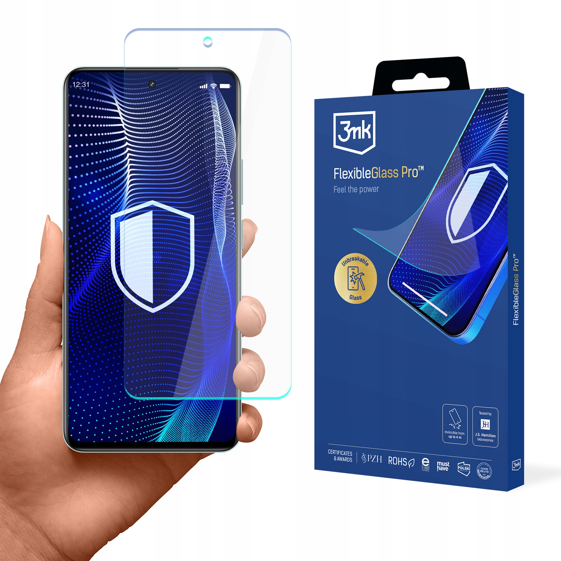 Szkło ochronne hybrydowe 3mk FlexibleGlass Pro na Realme 12plus 5G