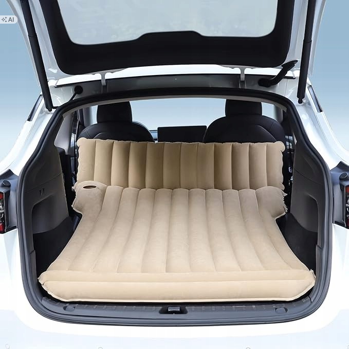 Materac Dmuchany Beżowy 190x120CM Do Modelu Tesla Y Topfit
