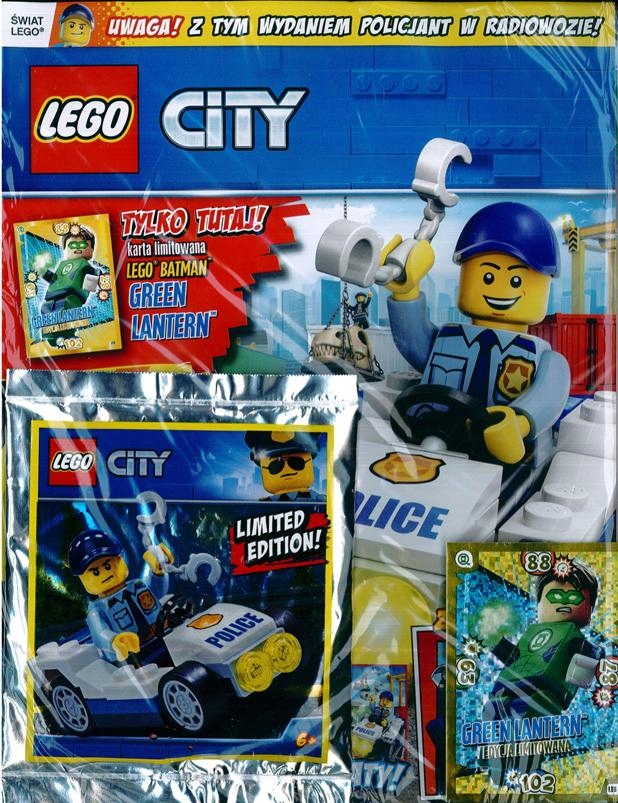 LEGO CITY nr 7/2019 + POLICJANT W RADIOWOZIE