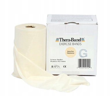 TAŚMA DO ĆWICZEŃ THERABAND GUMA BEŻOWA 1,5M