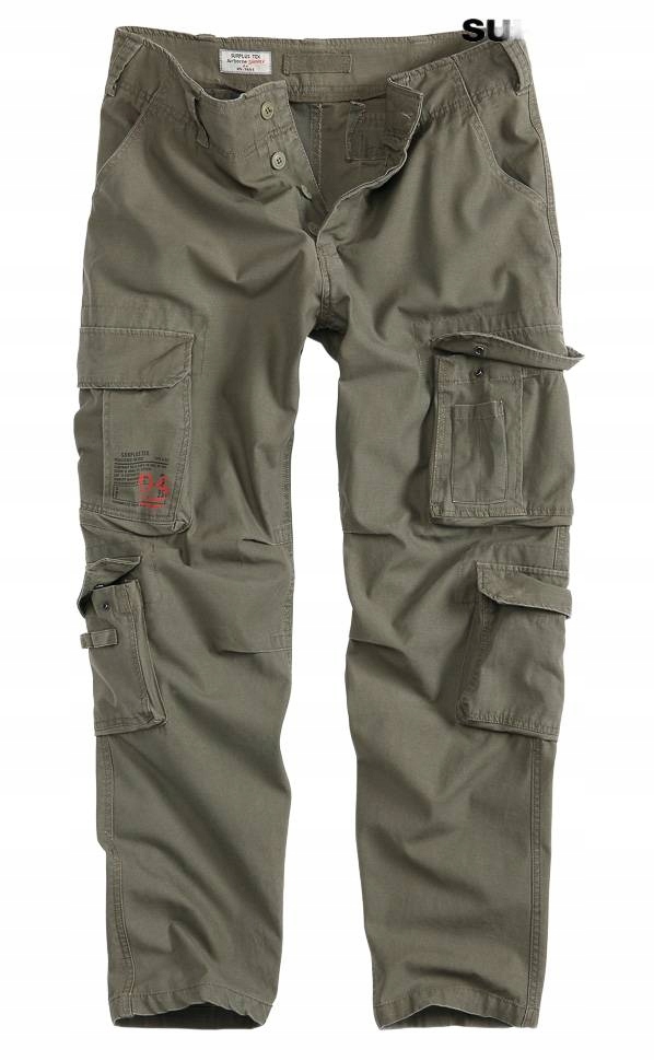 Spodnie Męskie Bojówki Taktyczne Surplus Airborne Slimmy Oliv M
