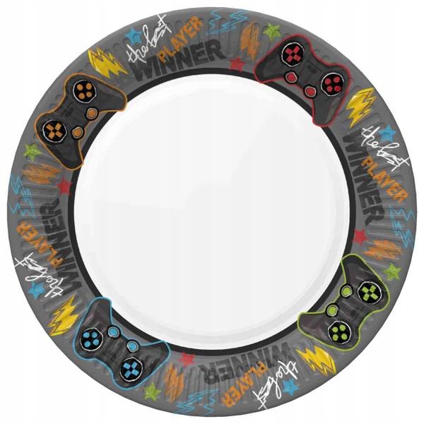 

Talerzyki Papierowe Gaming Player Party 18 CM