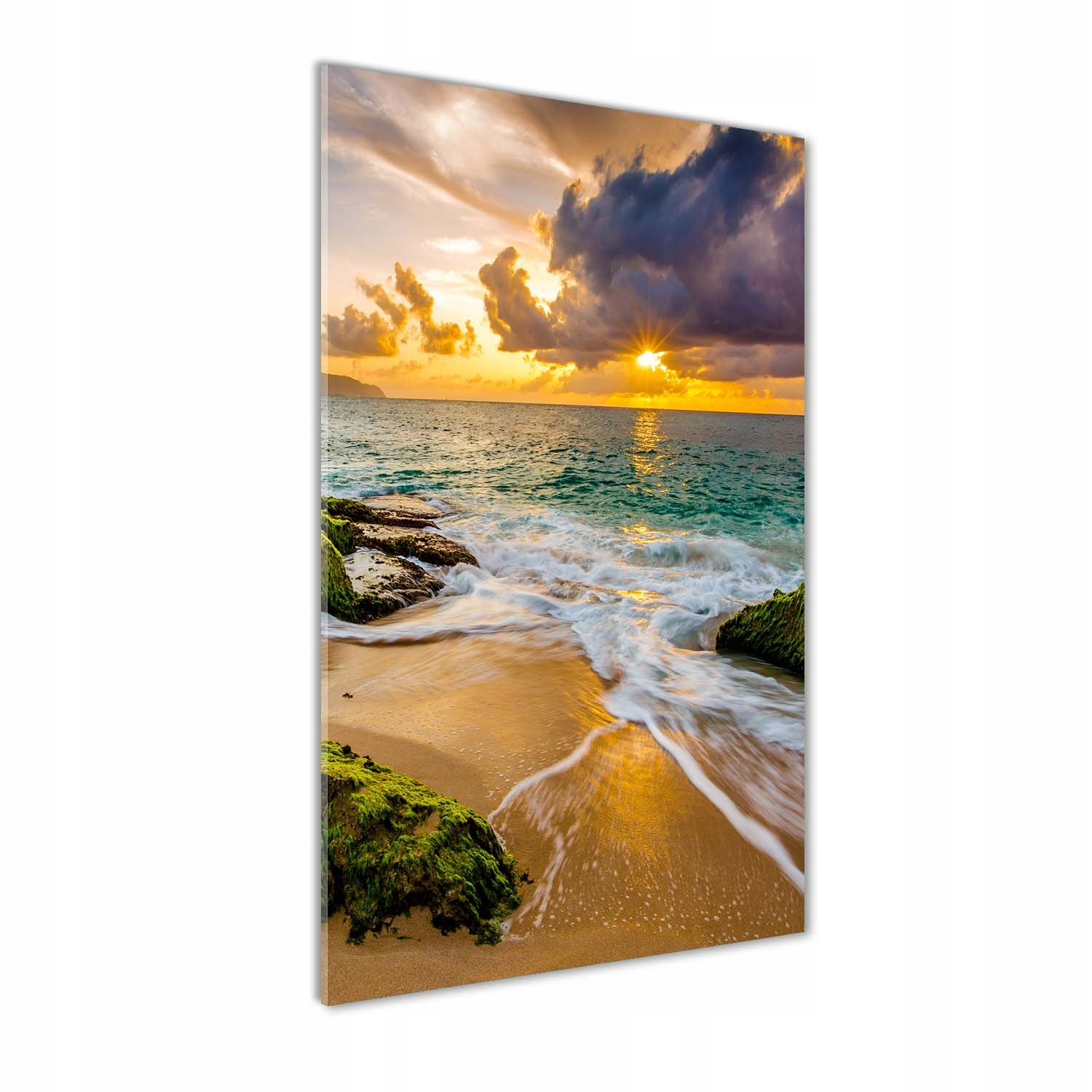 

Foto obraz na szkle Zachód słońca morze 60x120 cm
