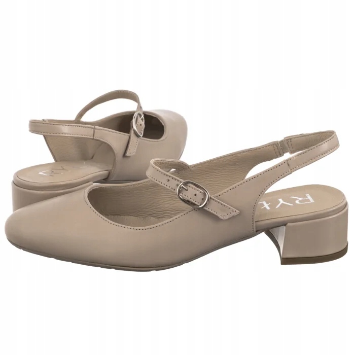 Dámské boty Boty na podpatku Sandály Ryłko Béžové D3EU0__ _6NLF