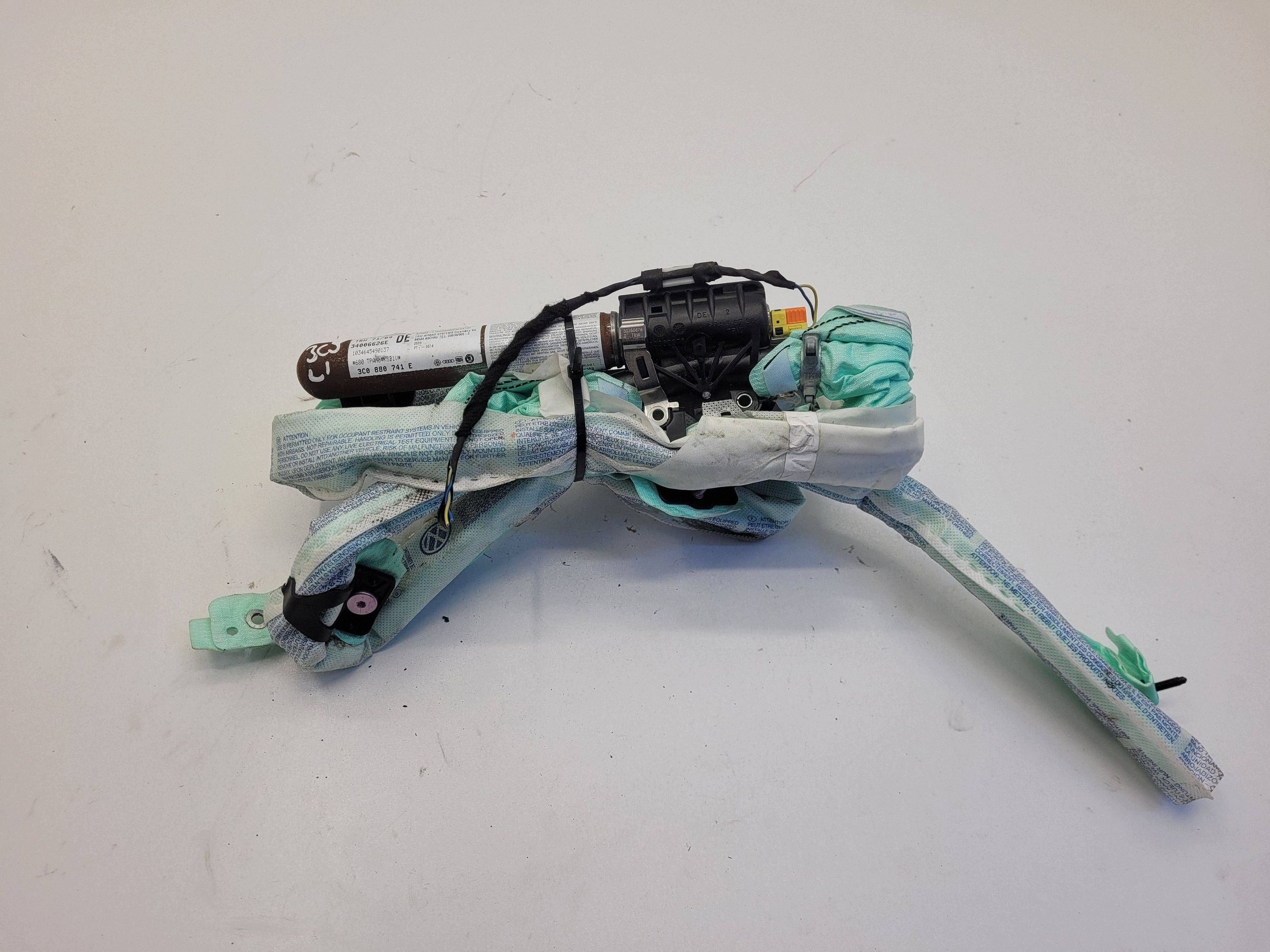 VW PASSAT B6 B7 Dachvorhang Airbag AIR BAG links 3C0880741E