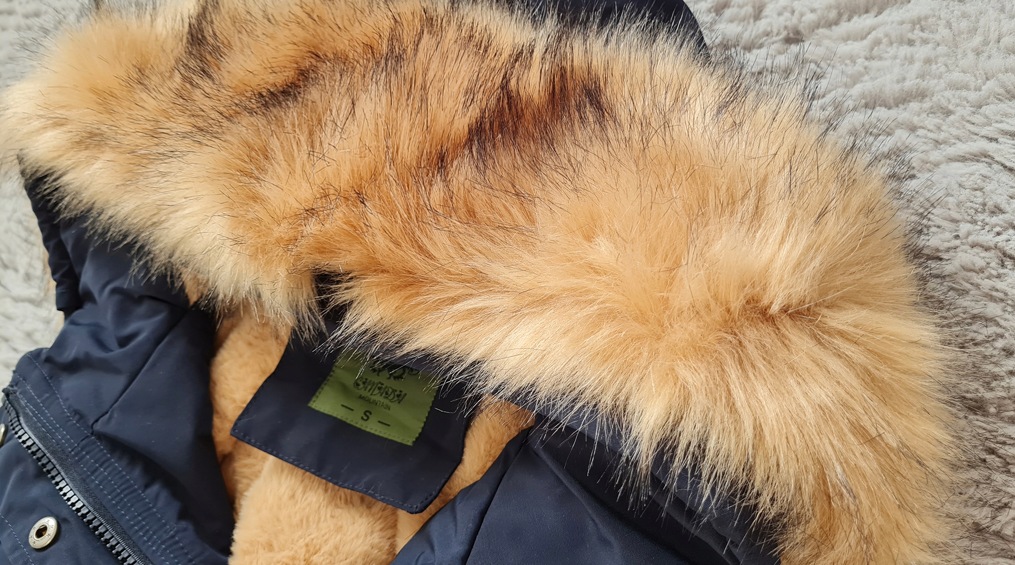 KLASYCZNA ZIMOWA PARKA CIEPŁA KURTKA DAMSKA NA MISIU Z FUTERKIEM 7XL Rozmiar 7XL