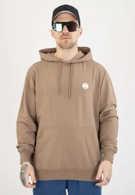 Mikina Pit Bull S Kapucí Small Logo Nugget hnědá savana