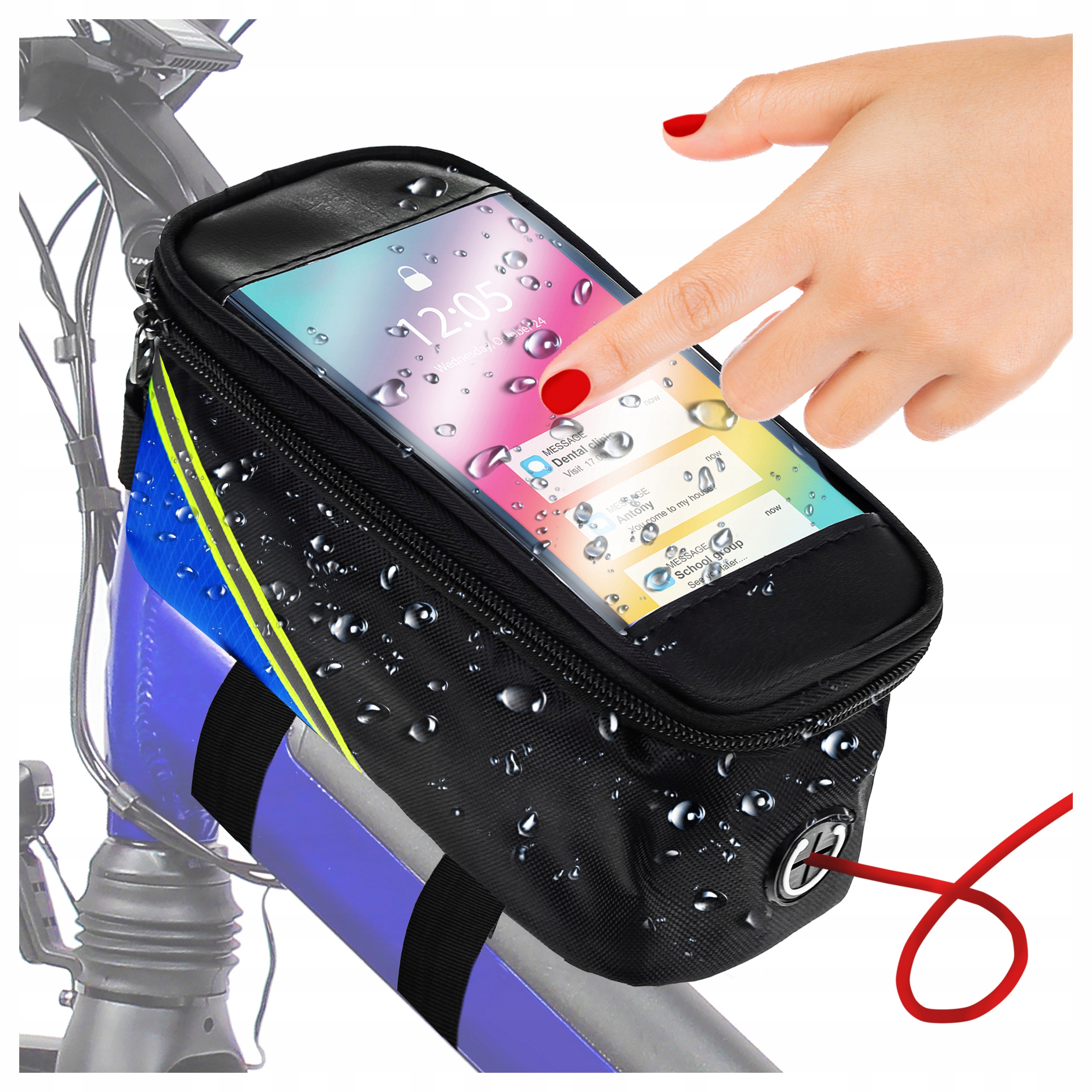 

Wodoodporna Sakwa Rowerowa Na Ramę Pakowna Torba