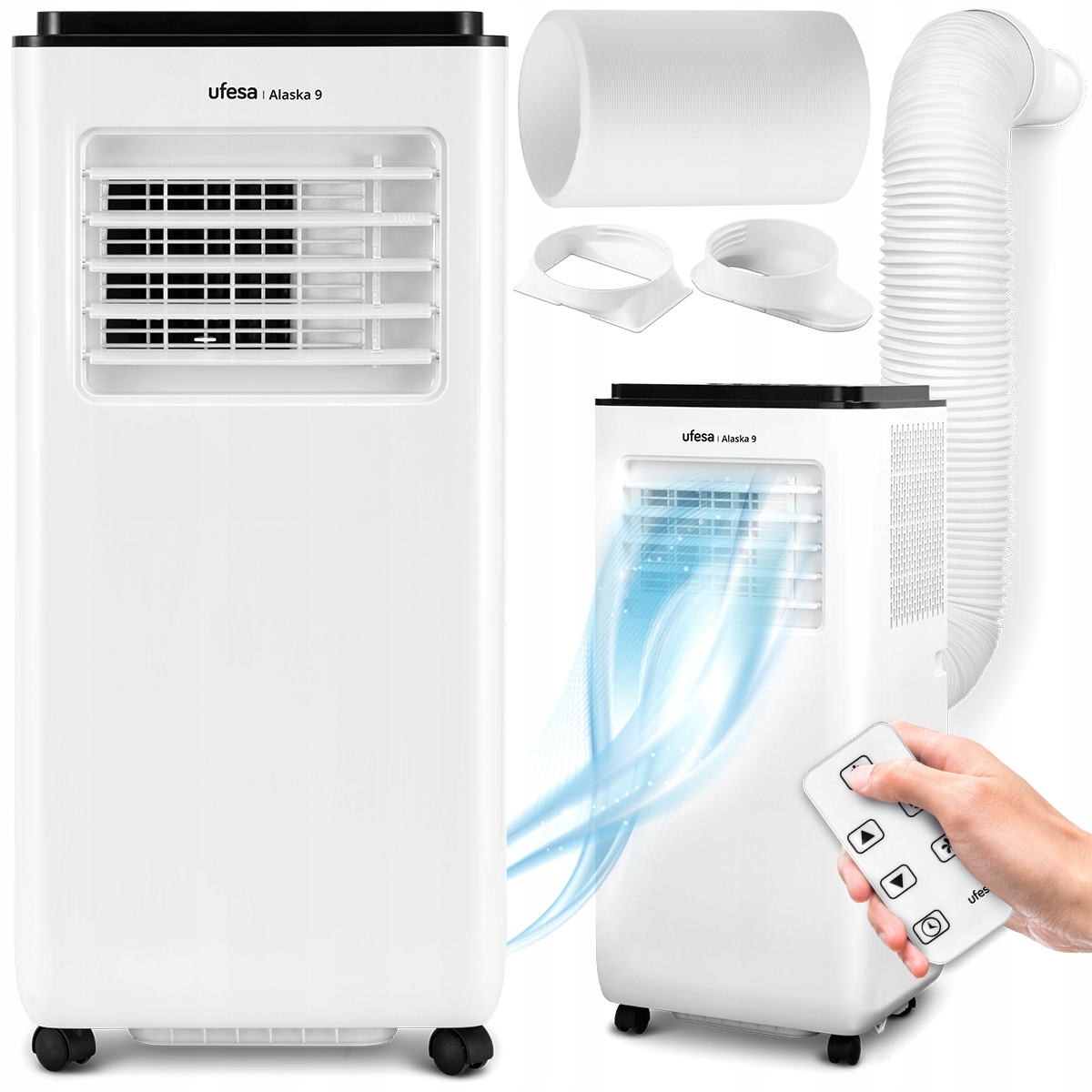 Prenosný Klimatizátor Domáca Klimatizácia Ufesa LCD Diaľkové Ovládanie 9000 Btu 950W