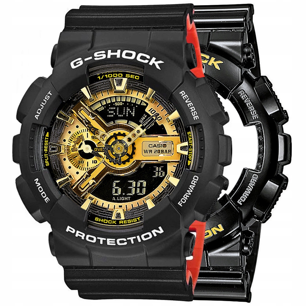 Set G-shock GA-110GB-1AER Černý, Červený