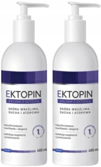 Ektopin balsam z ektoiną do ciała skóra sucha wrażliwa atopowa 2x400 ml